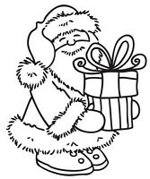 CO9603 Clear stamps Kerstman